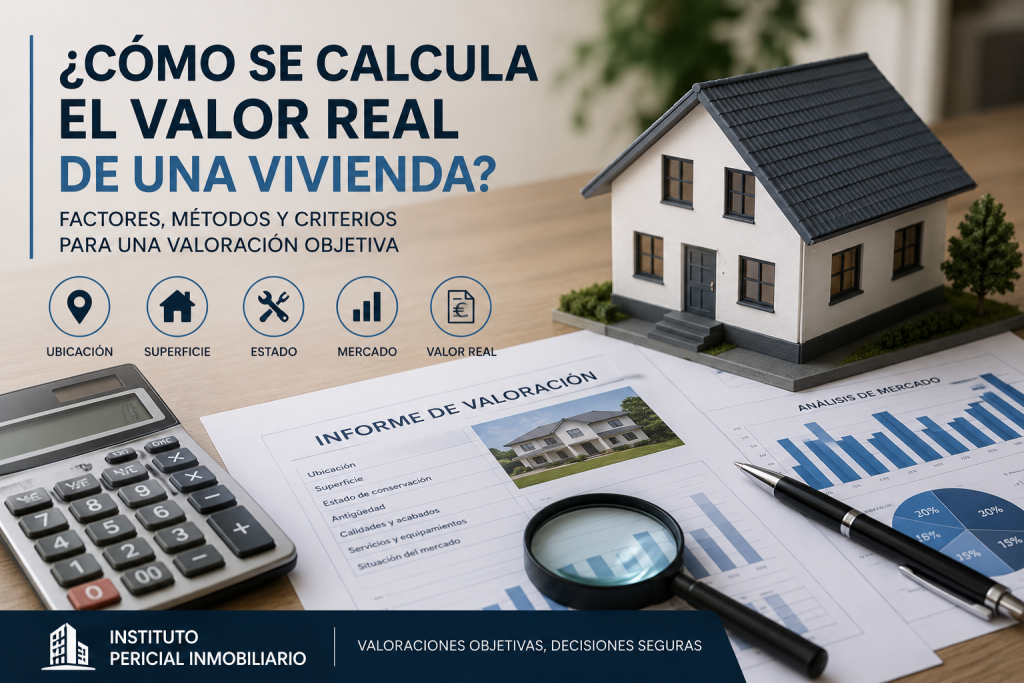 Cálculo del valor real de una vivienda mediante valoración inmobiliaria profesional